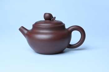 周小培紫砂壶 特好老紫泥全手工寿桃壶 茶人醉爱 原矿紫泥 - 紫砂壶信息网