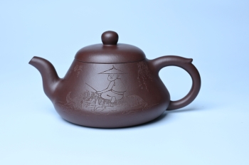 周小培紫砂壶 潜力股周小培老师全手工底槽青缘德壶（借问酒家何处有）牧童遥指杏花村 期待与您结缘 原矿底槽清 - 紫砂壶信息网