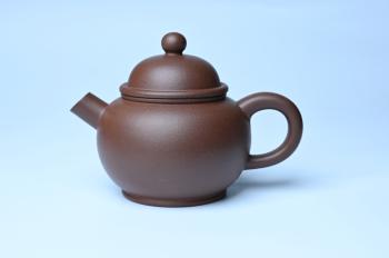 王静然紫砂壶 紫砂壶特惠 精致黑星红拼紫泥（家藏限量）大炮巨轮壶 球孔出水爽利 茶人醉爱 原矿紫泥 - 紫砂壶信息网