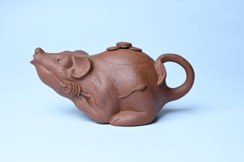 美壶定制老师紫砂壶 紫砂壶特惠 优质降坡泥鼠你有钱壶壶 茶人醉爱 原矿降坡泥 - 紫砂壶信息网