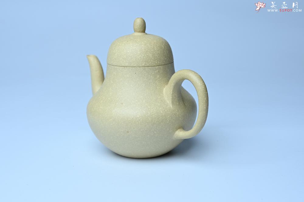 紫砂壶图片：紫砂壶特惠 纯净本绿梨形壶 茶人醉爱 - 紫砂壶信息网