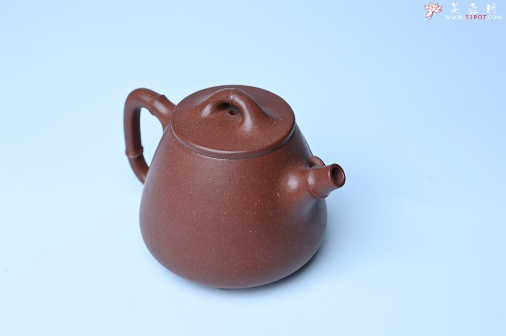 紫砂壶图片：紫砂壶特惠 优质紫泥竹叶高石瓢壶 茶人醉爱 - 紫砂壶信息网