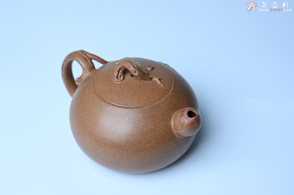 紫砂壶图片：紫砂壶特惠 潜力股董静老师精品老段泥双色寿桃壶 茶人醉爱 - 紫砂壶信息网