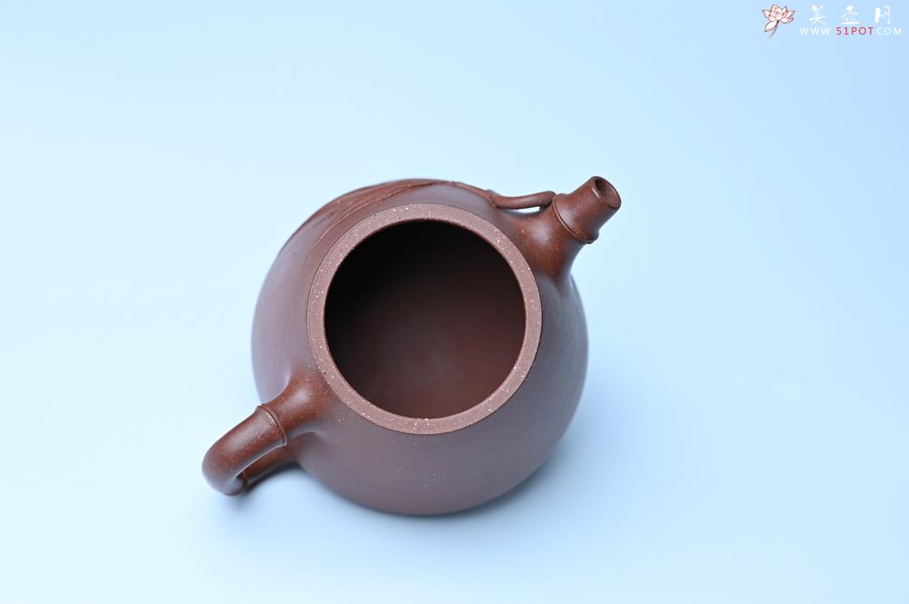 紫砂壶图片：紫砂壶特惠 优质紫泥竹叶高石瓢壶 茶人醉爱 - 紫砂壶信息网