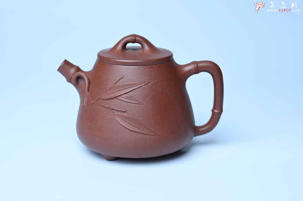 紫砂壶图片：紫砂壶特惠 优质紫泥竹叶高石瓢壶 茶人醉爱 - 紫砂壶信息网