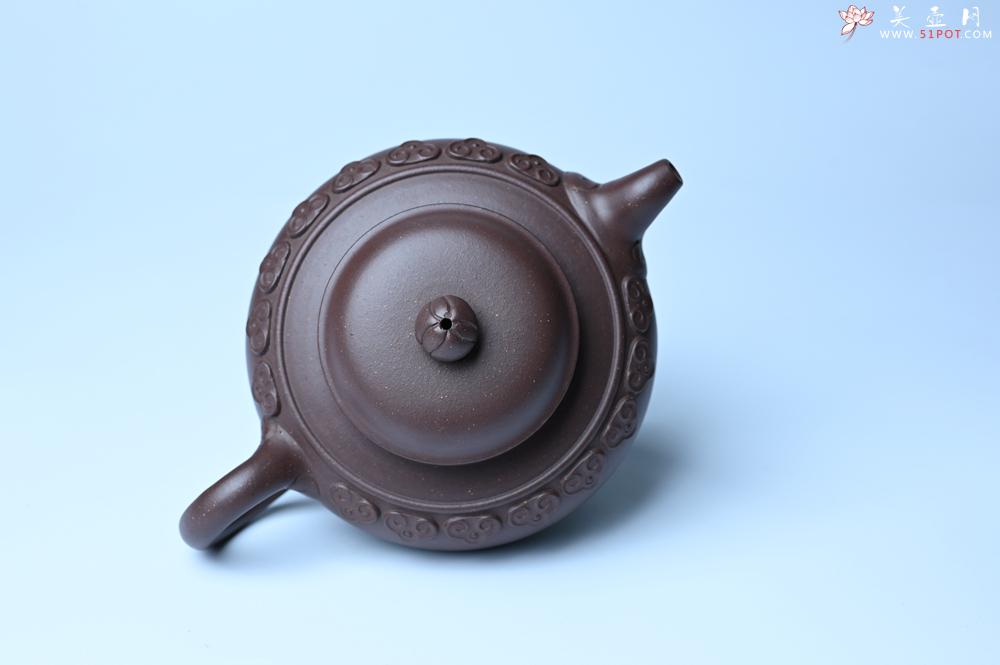紫砂壶图片：紫砂壶特惠 精致紫泥云肩如意壶 茶人醉爱 - 紫砂壶信息网