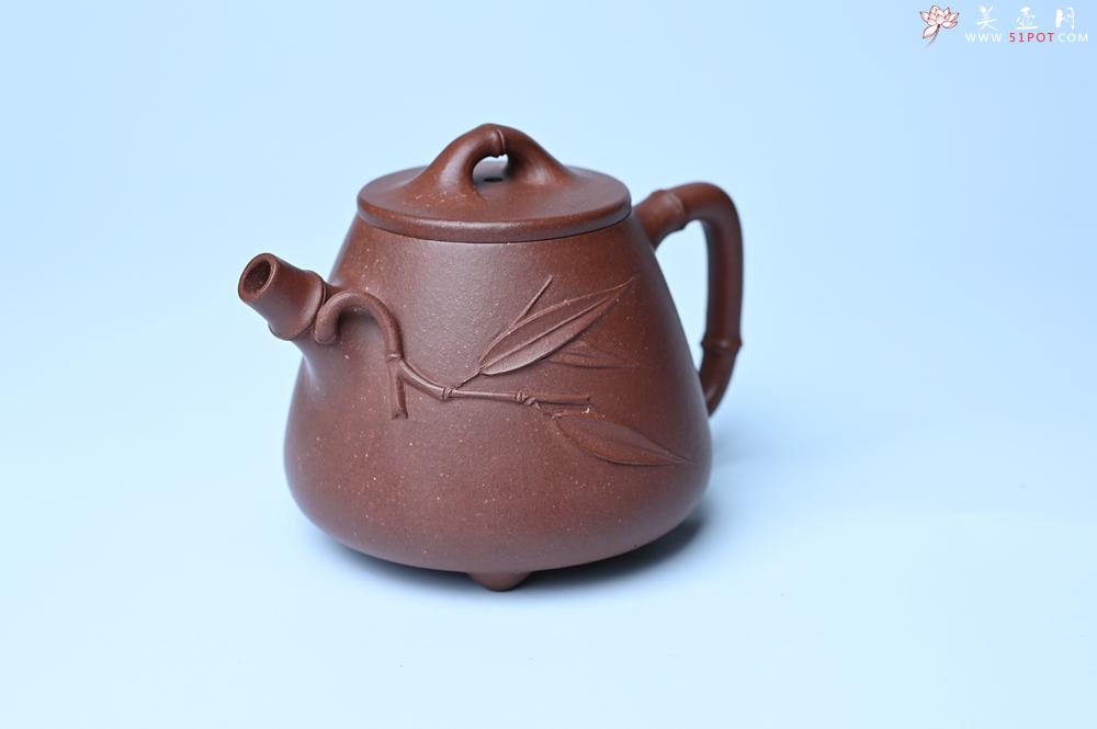 紫砂壶图片：紫砂壶特惠 优质紫泥竹叶高石瓢壶 茶人醉爱 - 紫砂壶信息网