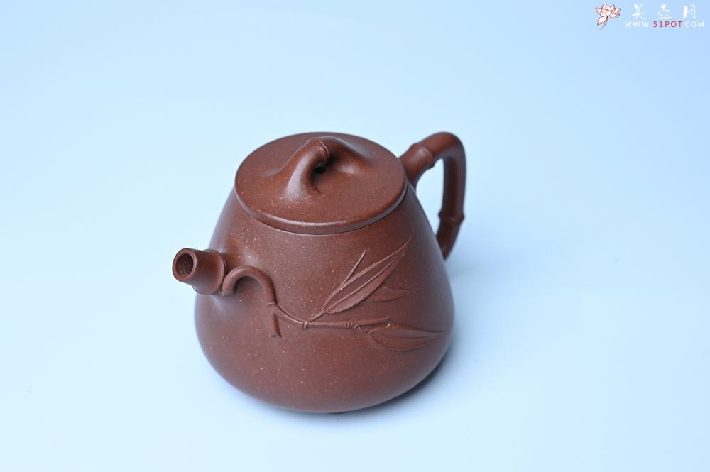 紫砂壶图片：紫砂壶特惠 优质紫泥竹叶高石瓢壶 茶人醉爱 - 紫砂壶信息网