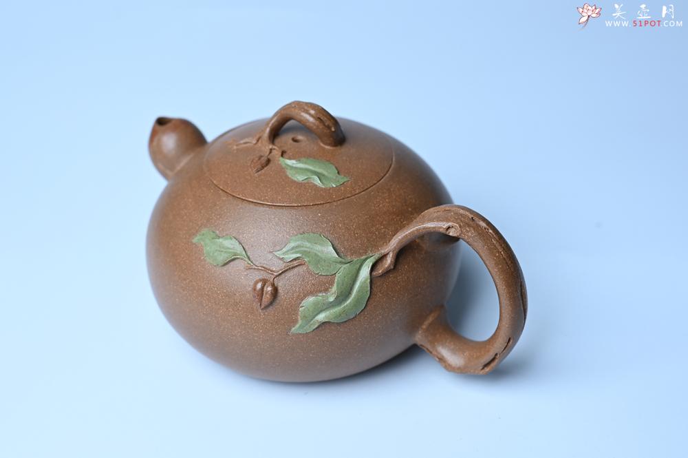 紫砂壶图片：紫砂壶特惠 潜力股董静老师精品老段泥双色寿桃壶 茶人醉爱 - 紫砂壶信息网