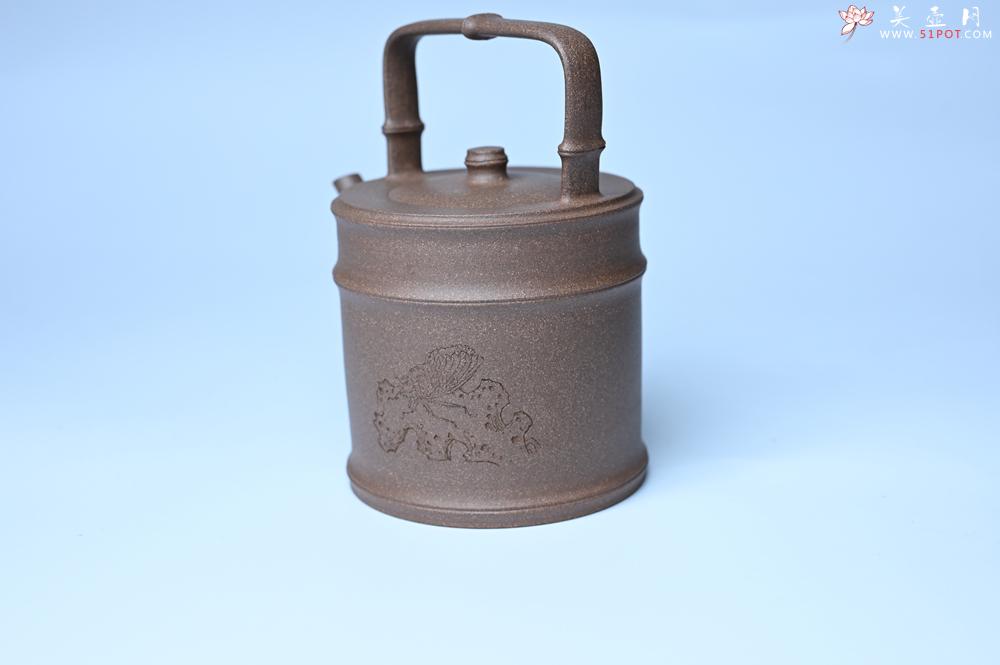 紫砂壶图片：紫砂壶特惠 特好老段泥 精工知（知了）足（竹子）提梁 挺拔秀雅 - 紫砂壶信息网