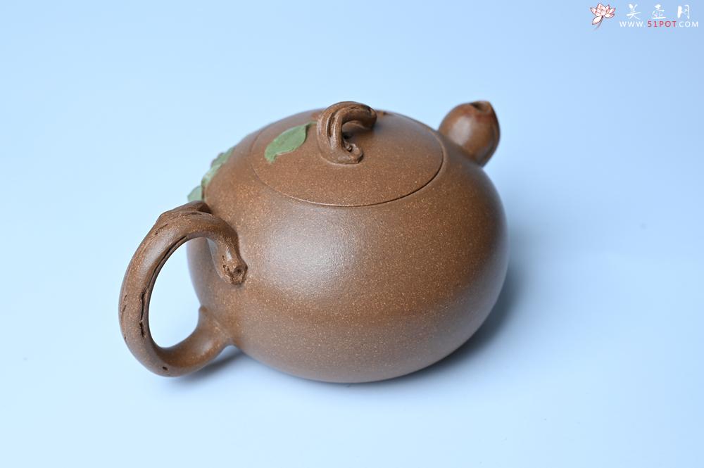 紫砂壶图片：紫砂壶特惠 潜力股董静老师精品老段泥双色寿桃壶 茶人醉爱 - 紫砂壶信息网