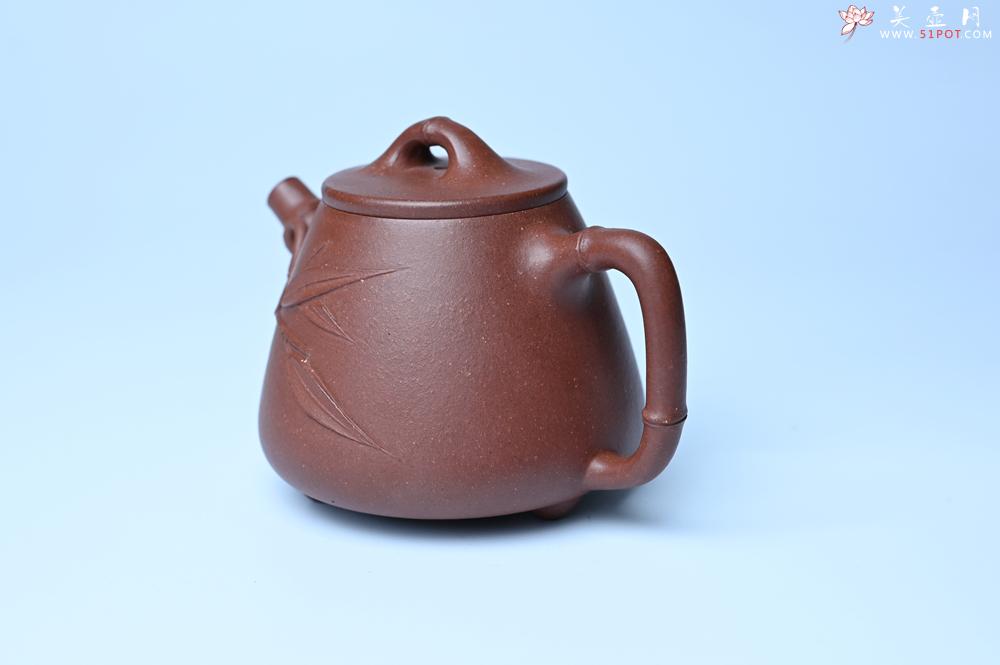 紫砂壶图片：紫砂壶特惠 优质紫泥竹叶高石瓢壶 茶人醉爱 - 紫砂壶信息网