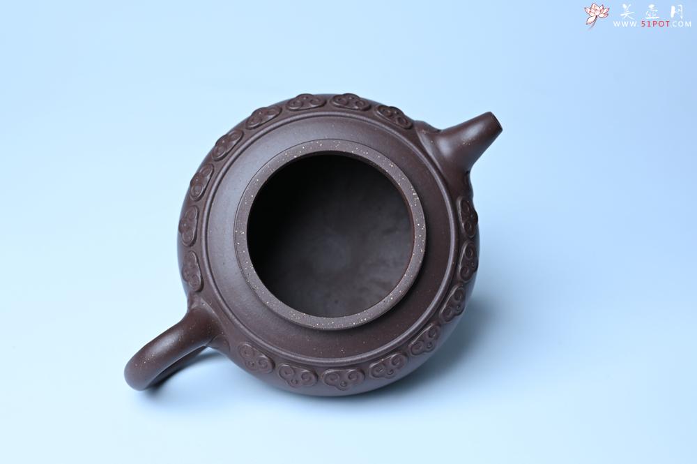 紫砂壶图片：紫砂壶特惠 精致紫泥云肩如意壶 茶人醉爱 - 紫砂壶信息网