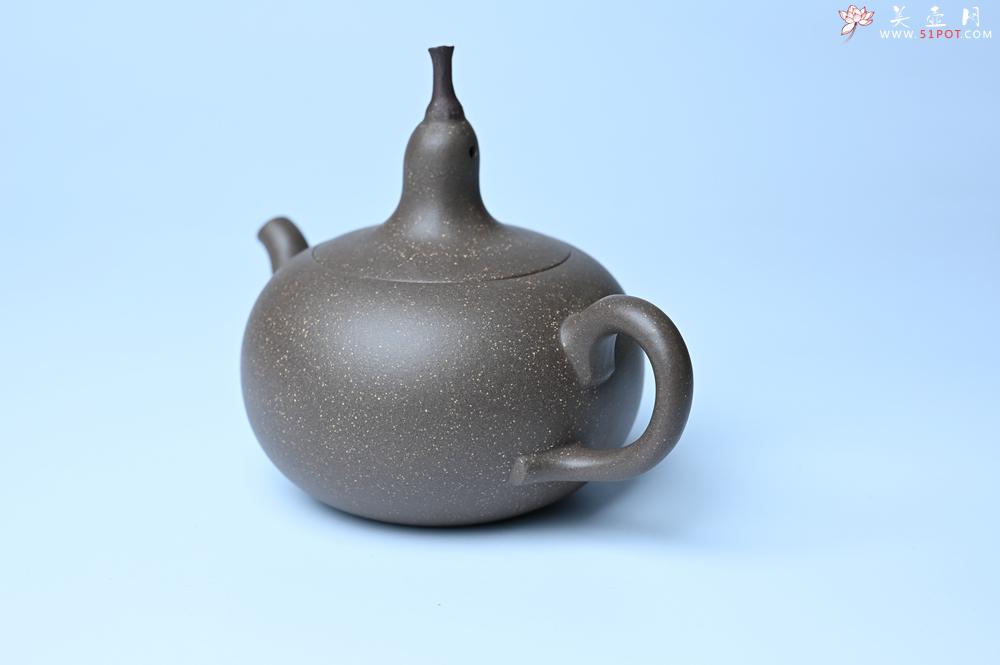 紫砂壶图片：紫砂壶特惠 精致青段大肚茄子壶 茶人醉爱 - 紫砂壶信息网