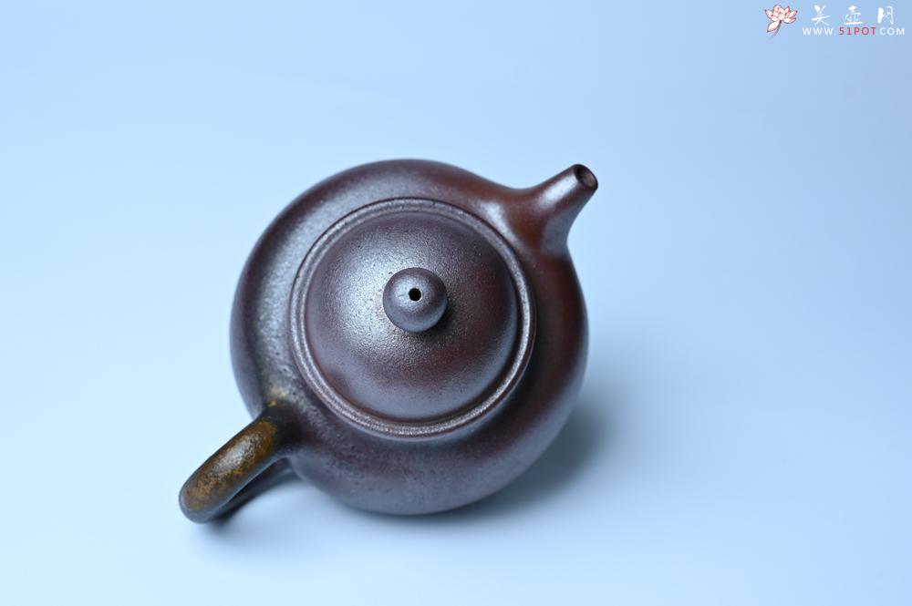 紫砂壶图片：紫砂壶特惠 精致柴烧青灰泥掇球壶 茶人醉爱 - 紫砂壶信息网