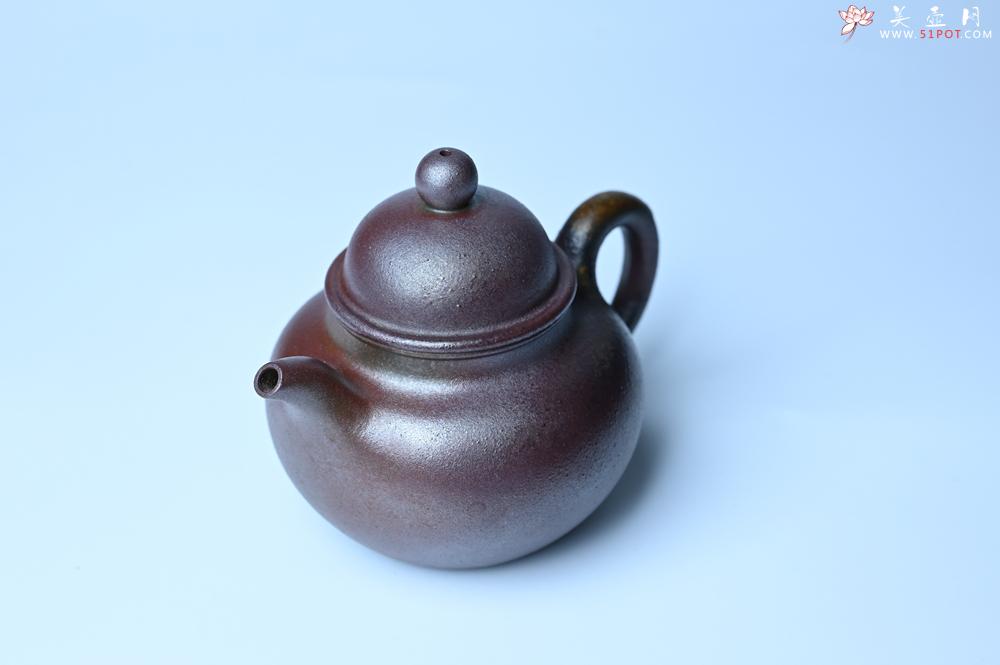 紫砂壶图片：紫砂壶特惠 精致柴烧青灰泥掇球壶 茶人醉爱 - 紫砂壶信息网