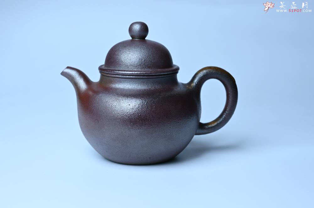 紫砂壶图片：紫砂壶特惠 精致柴烧青灰泥掇球壶 茶人醉爱 - 紫砂壶信息网