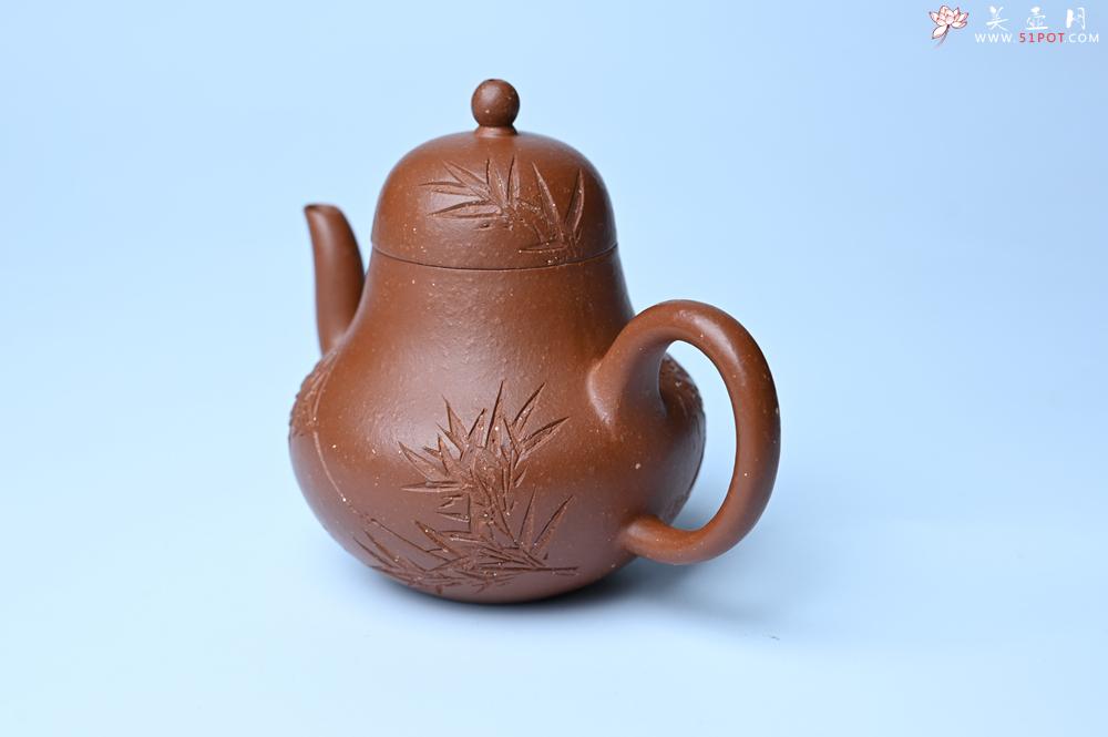 紫砂壶图片：紫砂壶特惠 特好朱泥居不可无竹梨形壶 茶人醉爱 - 紫砂壶信息网
