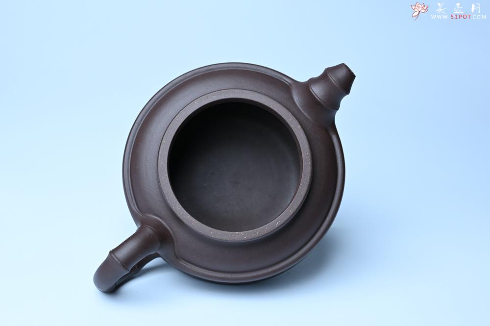 紫砂壶图片：紫砂壶特惠 优质老紫泥双线竹鼓二式 养后特润 - 紫砂壶信息网