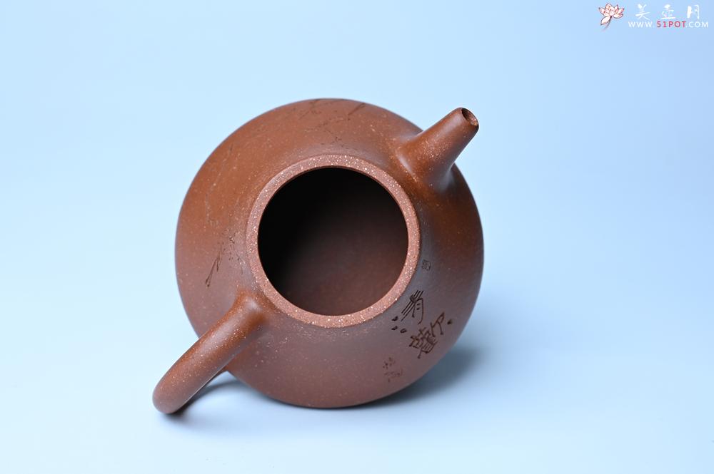 紫砂壶图片：紫砂壶特惠 潜力股王老师 全手工拍打成型茄瓢壶 装饰枯枝鸟 特文气 - 紫砂壶信息网