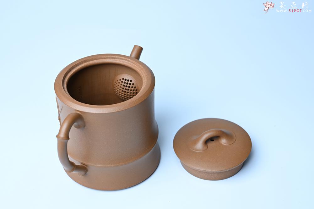 紫砂壶图片：紫砂壶特惠 精工黄金段泥竹段 挺拔秀雅 茶人醉爱 - 紫砂壶信息网