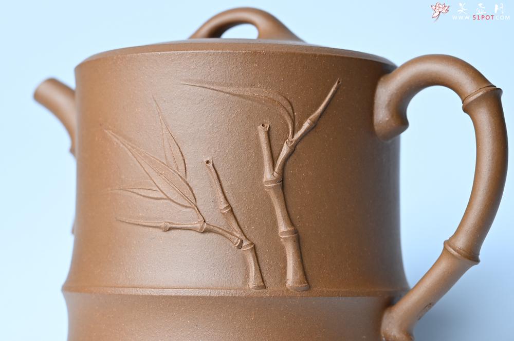 紫砂壶图片：紫砂壶特惠 精工黄金段泥竹段 挺拔秀雅 茶人醉爱 - 紫砂壶信息网