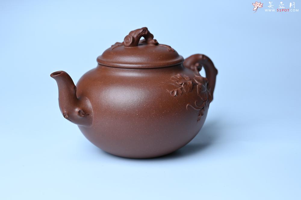 紫砂壶图片：紫砂壶特惠 精品多子多福紫砂壶 帖叶生动细腻 送礼佳品 - 紫砂壶信息网