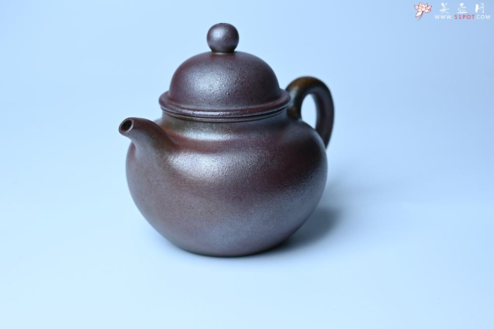 紫砂壶图片：紫砂壶特惠 精致柴烧青灰泥掇球壶 茶人醉爱 - 紫砂壶信息网
