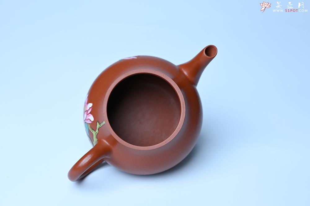 紫砂壶图片：紫砂壶特惠 优质朱泥梨形壶 蝶恋花 茶人醉爱 - 紫砂壶信息网