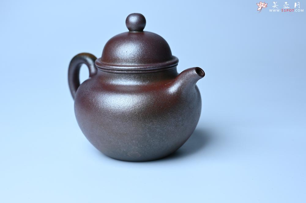 紫砂壶图片：紫砂壶特惠 精致柴烧青灰泥掇球壶 茶人醉爱 - 紫砂壶信息网