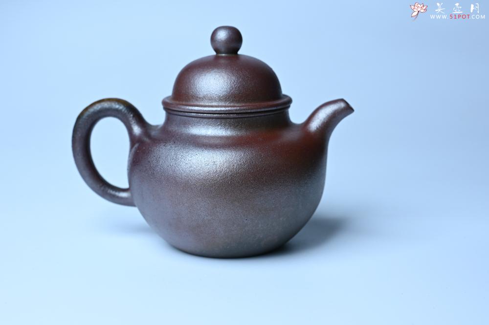 紫砂壶图片：紫砂壶特惠 精致柴烧青灰泥掇球壶 茶人醉爱 - 紫砂壶信息网