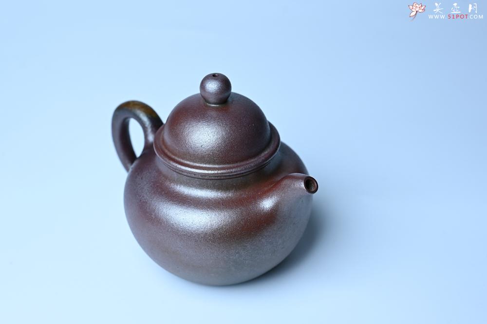 紫砂壶图片：紫砂壶特惠 精致柴烧青灰泥掇球壶 茶人醉爱 - 紫砂壶信息网