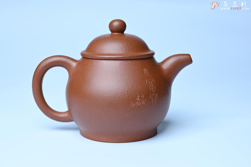 紫砂壶图片：紫砂壶特惠 王老师 全手工红降坡泥潘壶 国助工 易轩 范小君徒杨志老师刻绘 装饰小富贵特文气 - 紫砂壶信息网