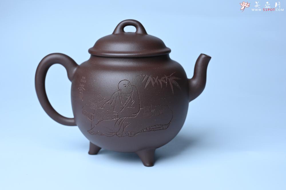 紫砂壶图片：紫砂壶特惠 优质紫泥精致三足鼎壶 品茶论道 - 紫砂壶信息网