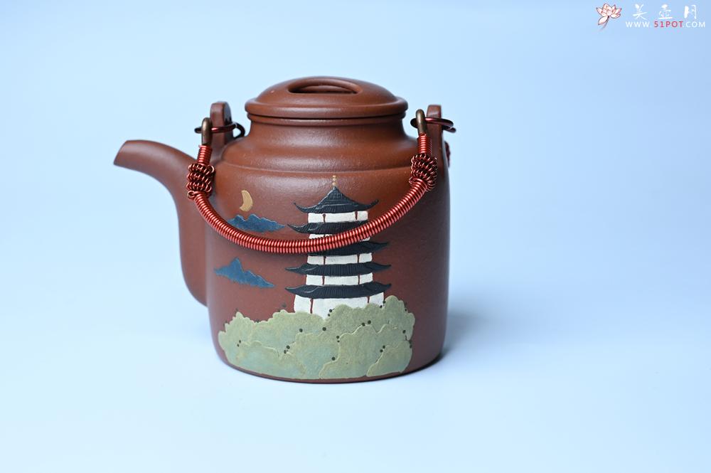 紫砂壶图片：紫砂壶特惠 特好红皮龙精工洋桶壶 茶人醉爱 - 紫砂壶信息网