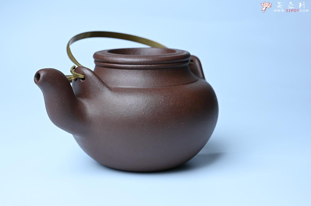 紫砂壶图片：紫砂壶特惠 手工手制精致老紫泥提梁壶 茶人醉爱 - 紫砂壶信息网