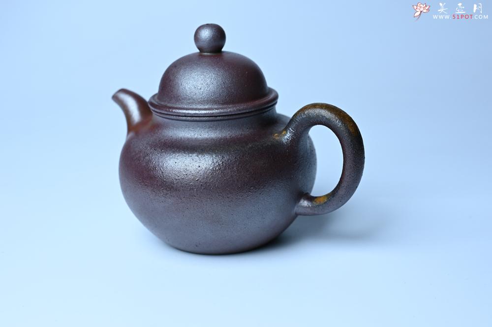 紫砂壶图片：紫砂壶特惠 精致柴烧青灰泥掇球壶 茶人醉爱 - 紫砂壶信息网