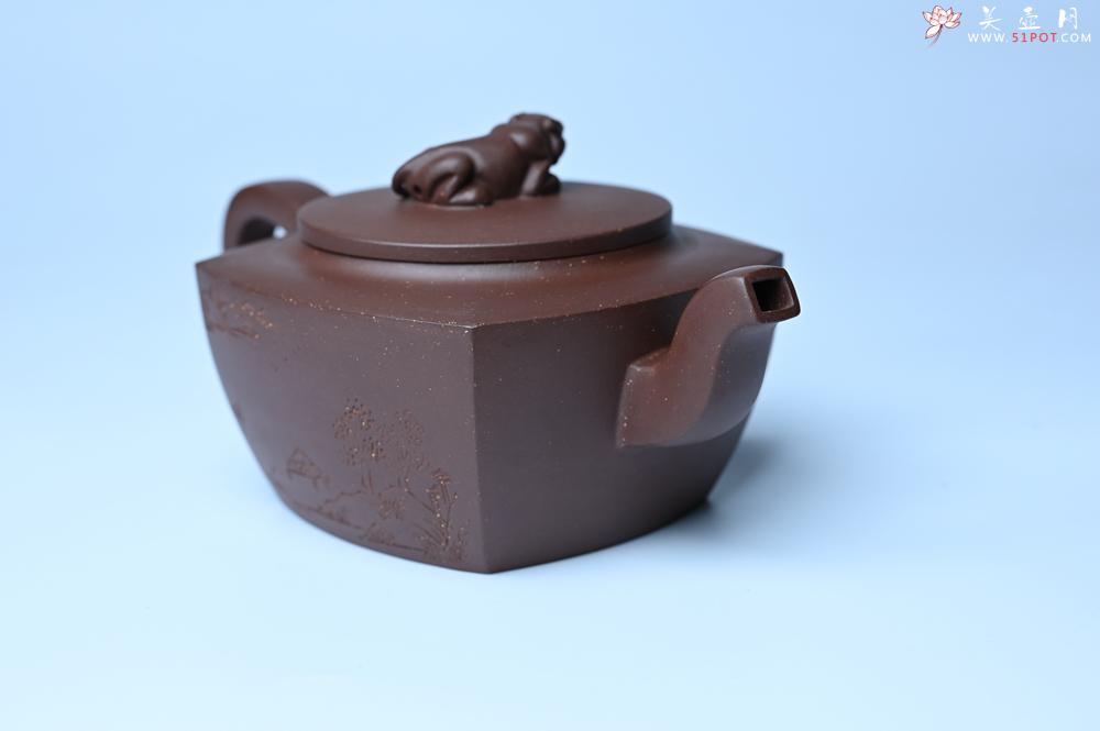 紫砂壶图片：紫砂壶年底特惠 精工卧虎藏龙壶 难度大 茶人醉爱 - 紫砂壶信息网