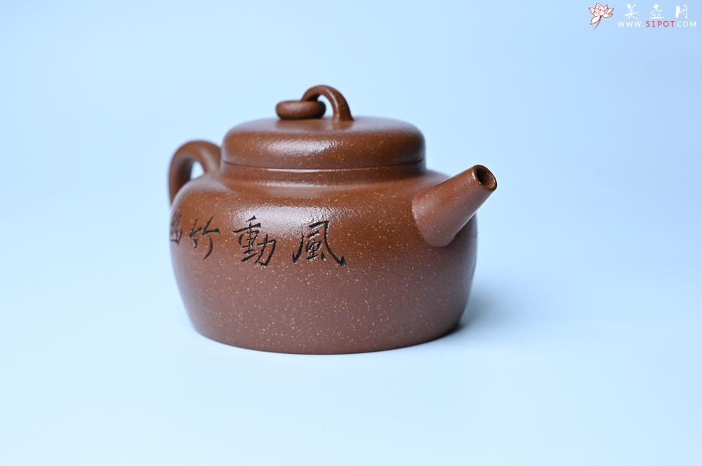 紫砂壶图片：紫砂壶特惠 养过油润降坡泥圈钮德中壶 茶人醉爱 - 紫砂壶信息网