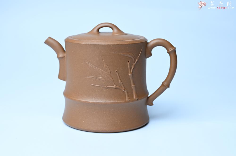 紫砂壶图片：紫砂壶特惠 精工黄金段泥竹段 挺拔秀雅 茶人醉爱 - 紫砂壶信息网